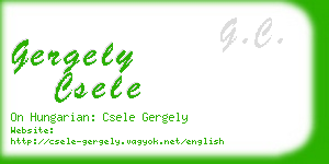 gergely csele business card